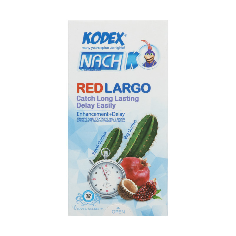 کاندوم کدکس مدل Red largo بسته 12 عددی ارسال فوری پرداخت درب منزل تهران بسته بندی محرمانه
